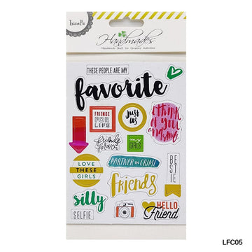 Lfc05 Scrapbooking Journaling Sticker  (Pack of 6)