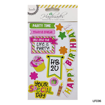 Lfc06 Scrapbooking Journaling Sticker  (Pack of 6)