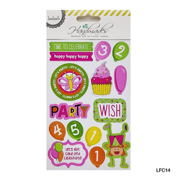 Lfc14 Scrapbooking Journaling Sticker  (Pack of 6)