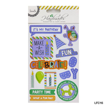 Lfc16 Scrapbooking Journaling Sticker  (Pack of 6)