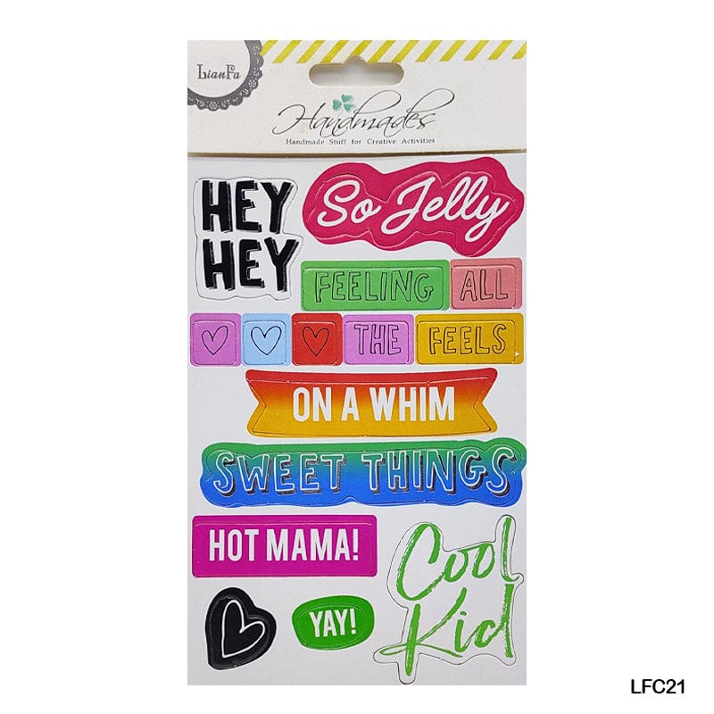 MG Traders Motivational Stickers Lfc21 Scrapbooking Journaling Sticker  (Pack of 6)