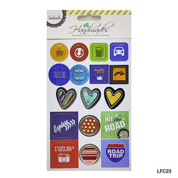 Lfc23 Scrapbooking Journaling Sticker  (Pack of 6)