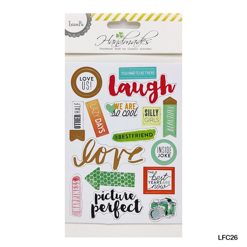 MG Traders Motivational Stickers Lfc26 Scrapbooking Journaling Sticker  (Pack of 6)