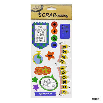 Sbt8 Scrap Book Journaling Sticker  (Pack of 6)