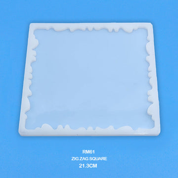 Rm61 Silicone Mold Zig Zag Square 21.3Cm