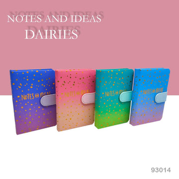 MG Traders Note Books & Diaries 9301-4 Printed Book Magnetic A6 (14.5X10Cm)