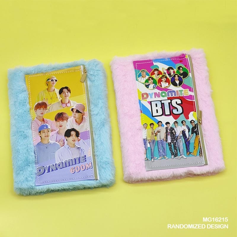 MG Traders Notebooks & Diaries Mg16215 Soft Fur Diary A5 Bts