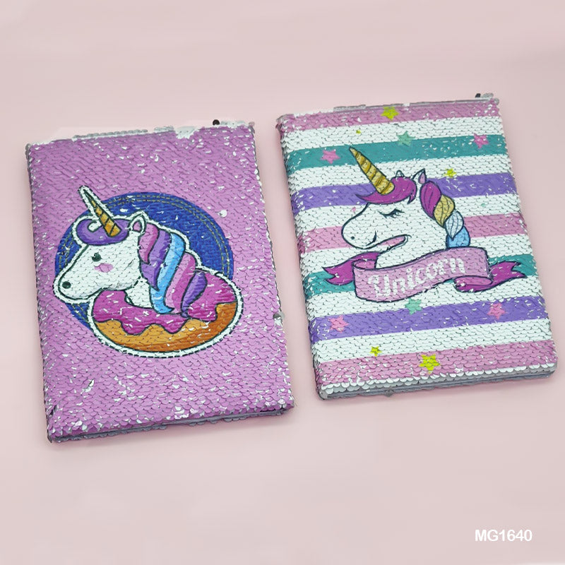 MG Traders Note Books & Diaries Mg1640 Sequins Diary A5