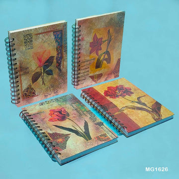 MG Traders Notebooks & Diaries Mg16126 A5 Printed Spiral Diary