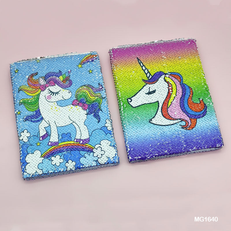 MG Traders Notebooks & Diaries Mg1640 Sequins Diary A5