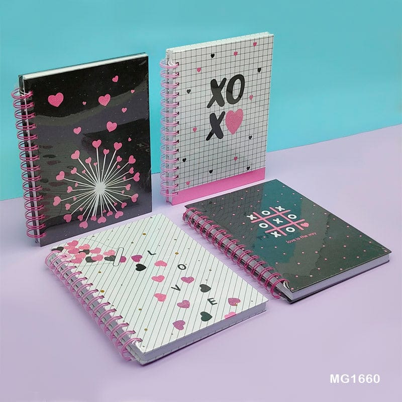 MG Traders Notebooks & Diaries Mg1660 A5 Printed Spiral Diary