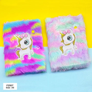 MG Traders Notebooks & Diaries Mg2507 Soft Fur Diary A5
