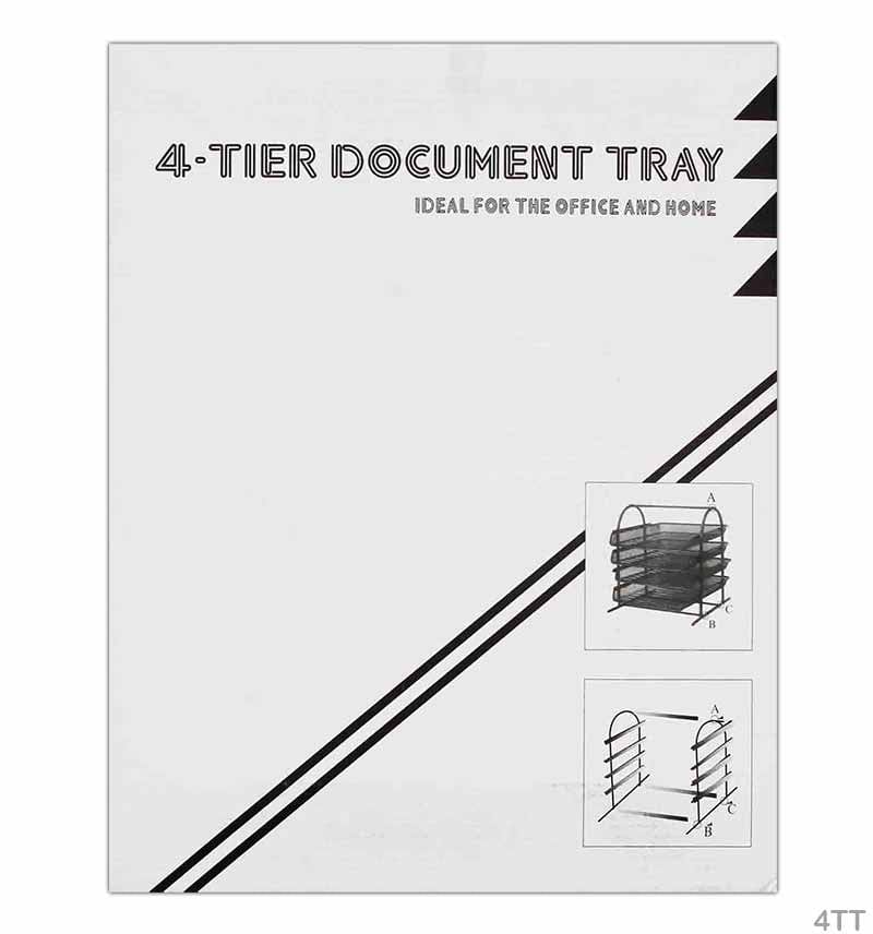 MG Traders Office Display Stands 4 Tier Document Tray (4Tt)