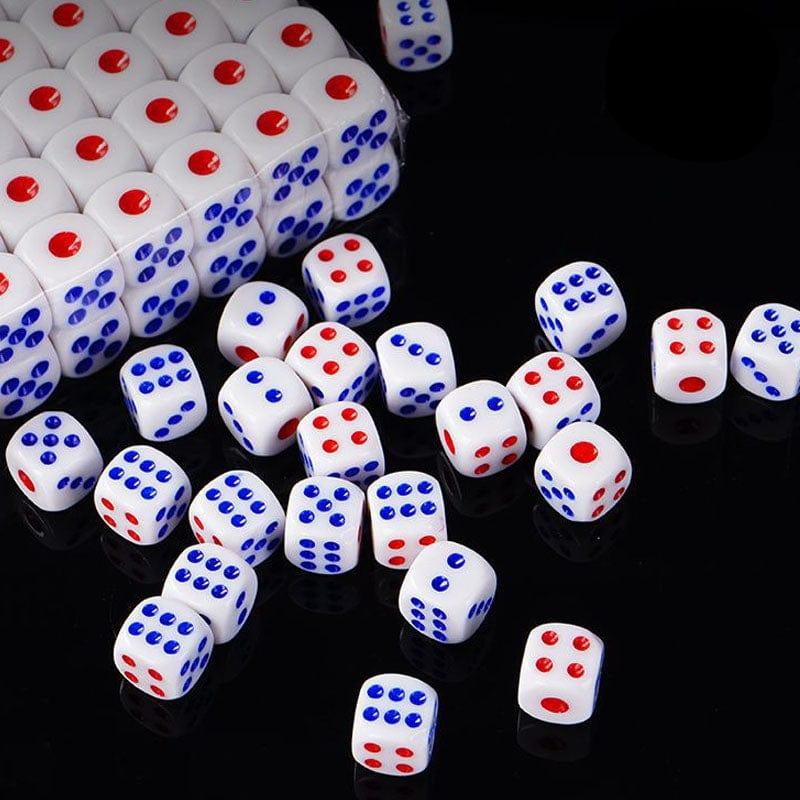 MG Traders Other material 2865 Dice White 100Pcs 13Mm