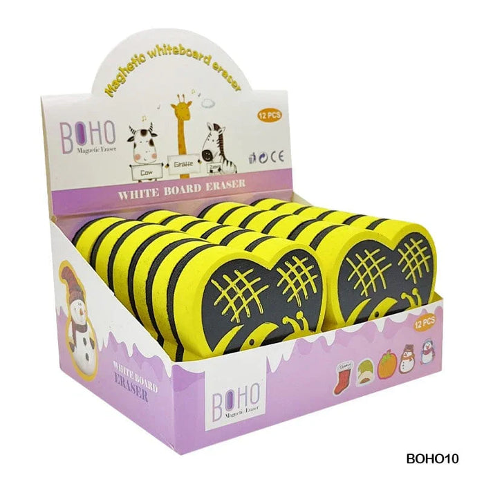 (Buy 1 Get 1 FREE) Cute Magnetic Bee Whiteboard Duster - Fun & Functional