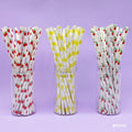 MG Traders Pack Balloon & Party Products Paper Straw Plain Fruit 25Pcs (Mg231-8)  (Contain 1 Unit)