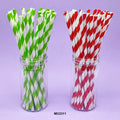 MG Traders Pack Balloon & Party Products Paper Straw Plain Stripe 25Pcs (Mg231-1)  (Contain 1 Unit)