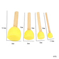 MG Traders Pack Brush 4Pc Yellow Sponge (4Ys)  (Contain 1 Unit)