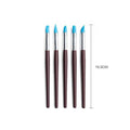 MG Traders Pack Brush 5Pc Silicone Brush Brown (Mg5215)  (Contain 1 Unit)