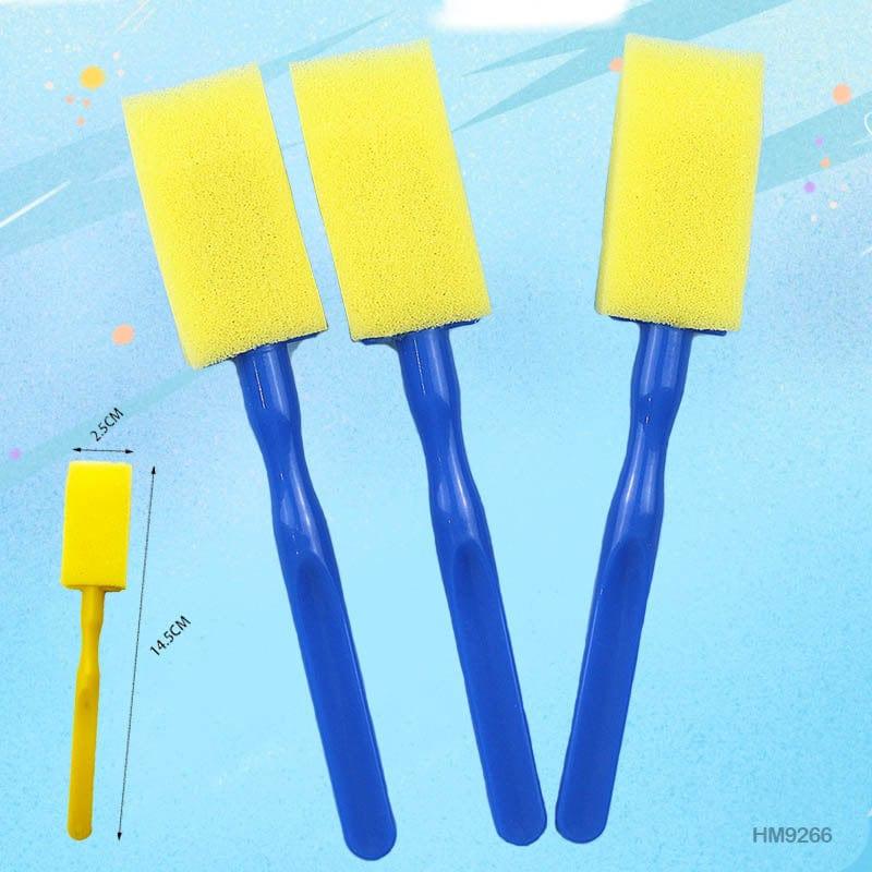 Yellow Craft Sponges with Handles (Set of 6)