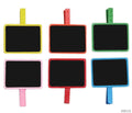 MG Traders Pack Clip 6Bcc Wooden 6Pc Black Board Clip Colored  (Contain 1 Unit)