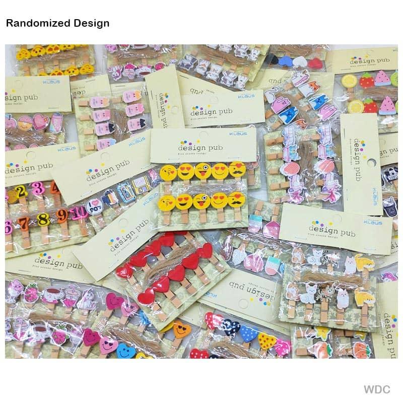 MG Traders Pack Clip Wooden Design Clip Pkt (Wdc)  (Contain 1 Unit)