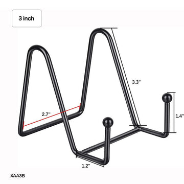 Xaa3B Frame Holder Display Stand Iron Black 3 Inch  (Contain 1 Unit)