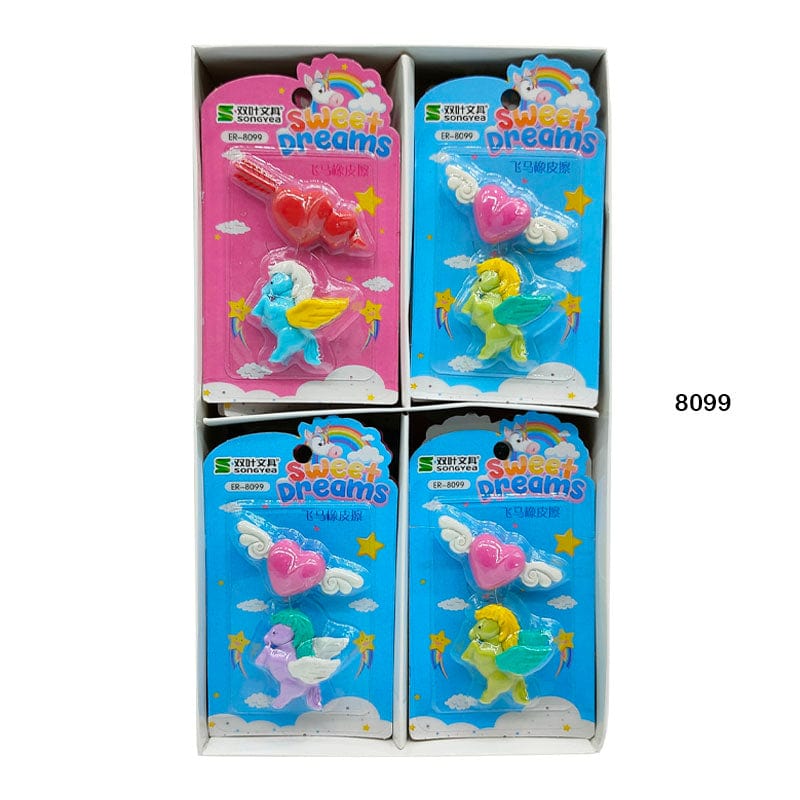 MG Traders Pack Eraser 8099 Unicorn Eraser 1Pc  (Contain 1 Unit)