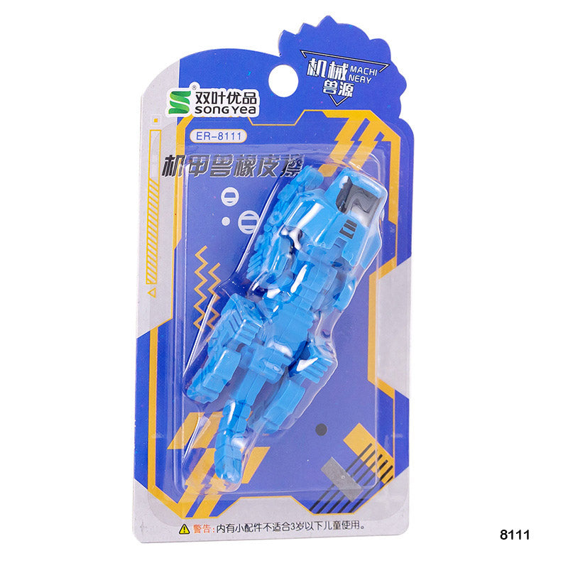 MG Traders Pack Eraser 8111 Assembled Robot Eraser 1Pc  (Contain 1 Unit)