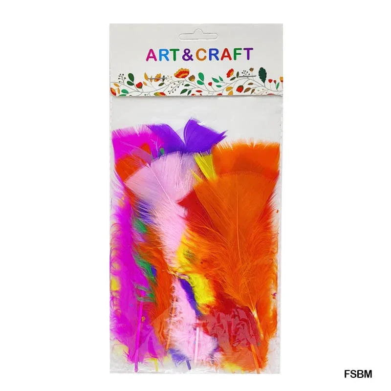 MG Traders Pack Feather Feather Soft Big Multi (Fsbm) (10Pcs)  (Contain 1 Unit)
