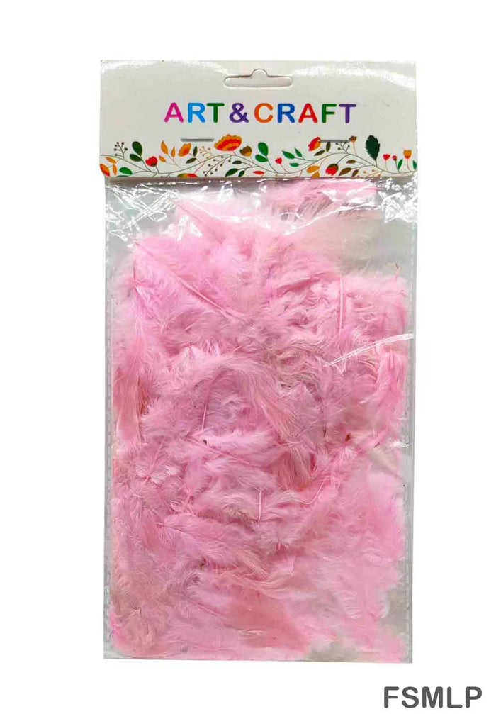 Soft Mini Light Pink Craft Feathers - Delicate Embellishments