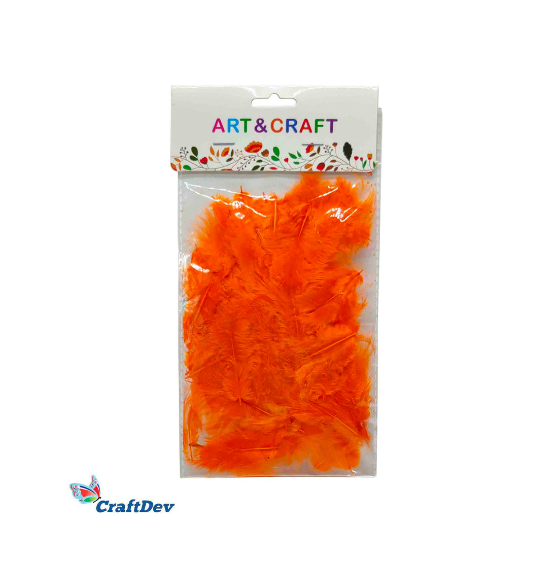 MG Traders Pack Feather Feather Soft Mini Orange (Fsmo)  (Contain 1 Unit)