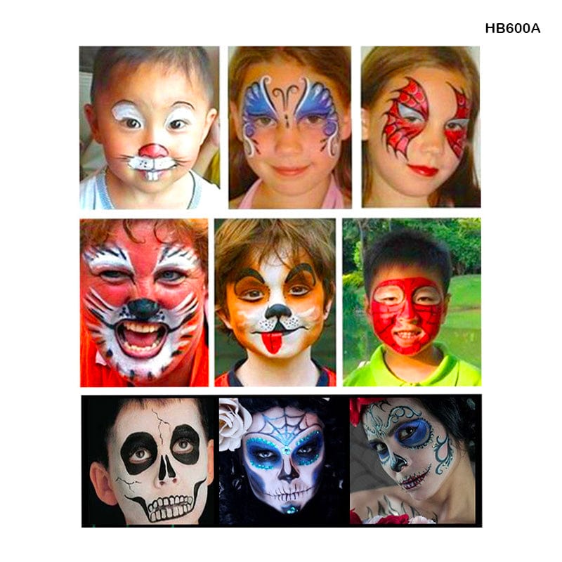 MG Traders Pack Foam, Mount,Cork Sheet Face Paint Stick 6 Bright Color Push-Up (Hb600A)  (Contain 1 Unit)