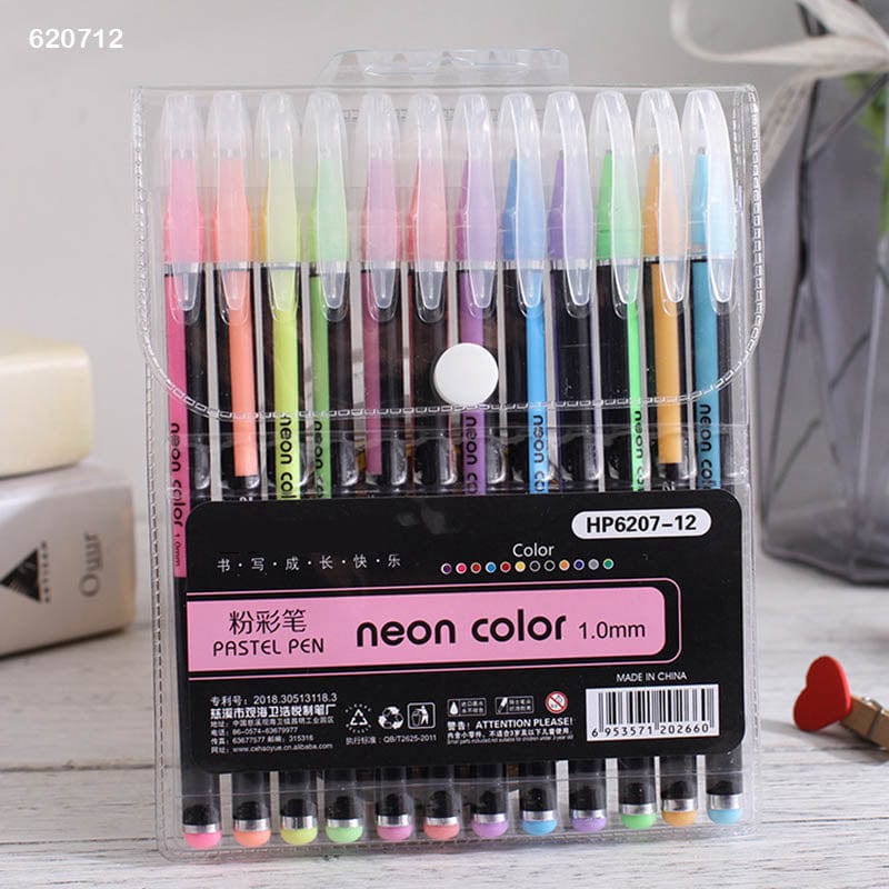 MG Traders Pack Highlighters Pastel Neon Colour Pen (620712)  (Contain 1 Unit)