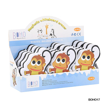 White Board Duster Magnetic Monkey (Boho17)  (Contain 1 Unit)