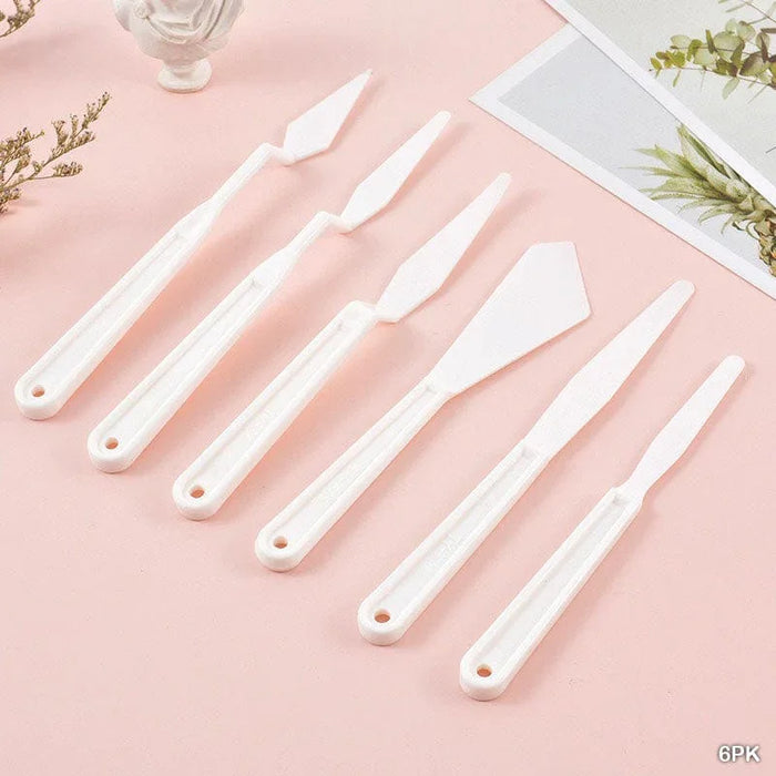 Versatile Plastic Painting Knife Set - 4 Piece