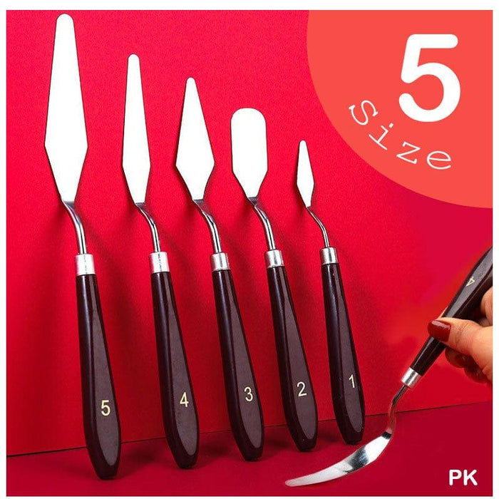 Palette knife for painting, Set of 5 Palette Knife for Acrylic & Oil Painting