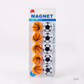 MG Traders Pack Magnet Sheet & Buttons 30Mm Football Magnet 10Pcs (3510)  (Contain 1 Unit)