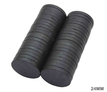 Black 24X3Mm Magnet 50Pc (24Mm)  (Contain 1 Unit)