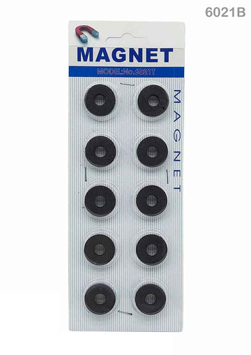 MG Traders Pack Magnet Sheet & Buttons Black Hole Magnet 10Pc Card Big (6021B)  (Contain 1 Unit)