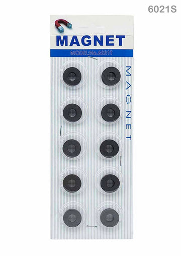 MG Traders Pack Magnet Sheet & Buttons Black Hole Magnet 20Pc Card Small (6021S)  (Contain 1 Unit)