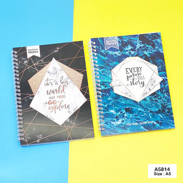 MG Traders Pack Notebooks & Diaries A5814 A5 Spiral Diary 15X21Cm 60Pages  (Contain 1 Unit)