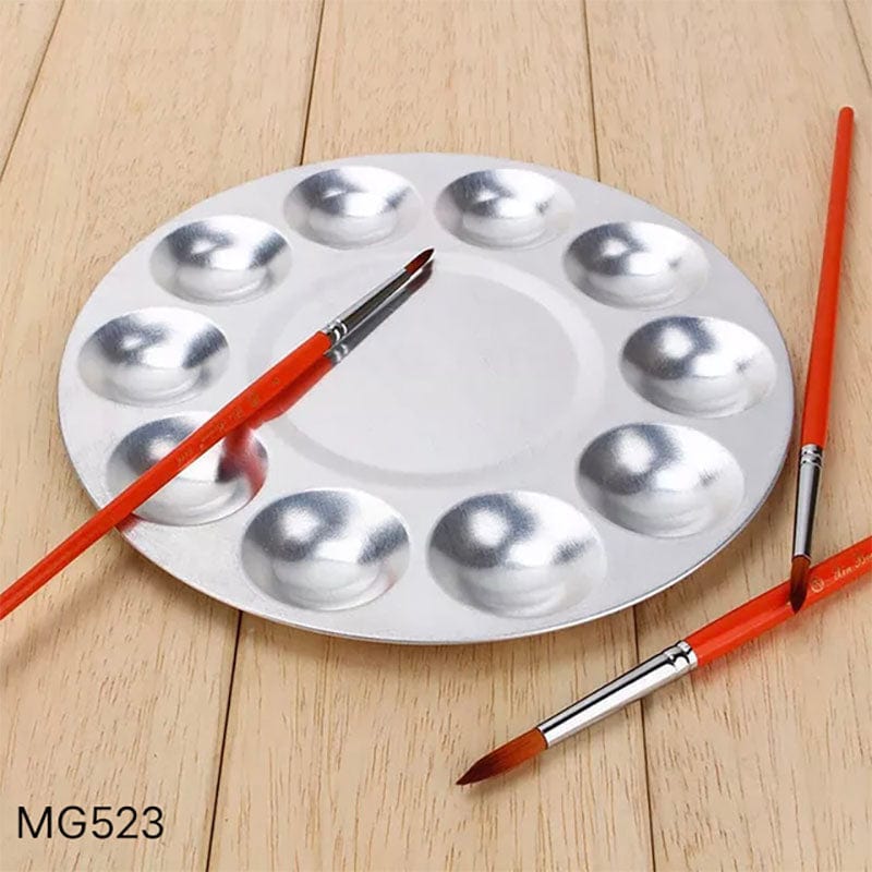 MG Traders Pack Paint & Colours Water Color Palette Aluminum Mg523 Round 17Cm  (Contain 1 Unit)