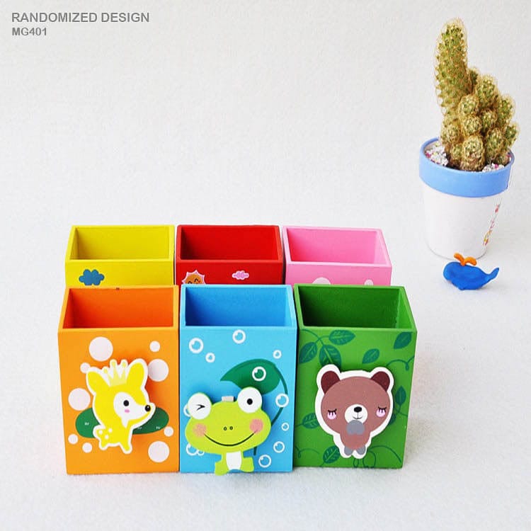 MG Traders Pack Pen Wooden Cartoon Animal Pen Holder (Mg401)  (Contain 1 Unit)