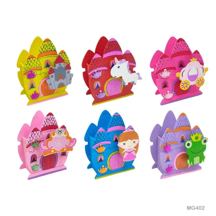 Wooden Castle Pen Holder (Contain 1 Unit)