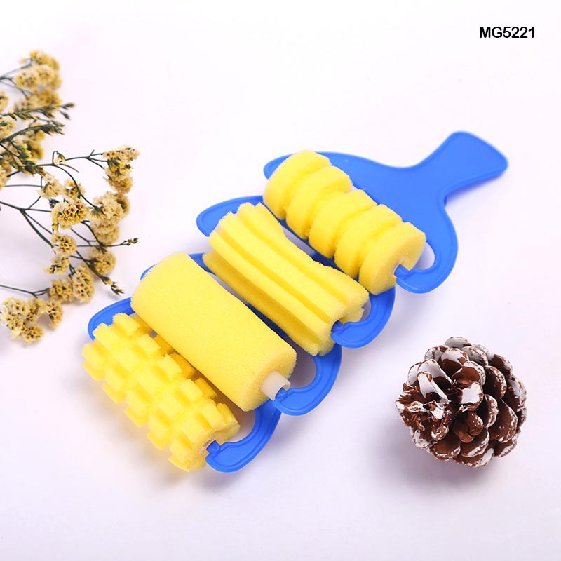 MG Traders Pack Sponge Roller 4Pc Sponge Roller Set (Mg5221)  (Contain 1 Unit)