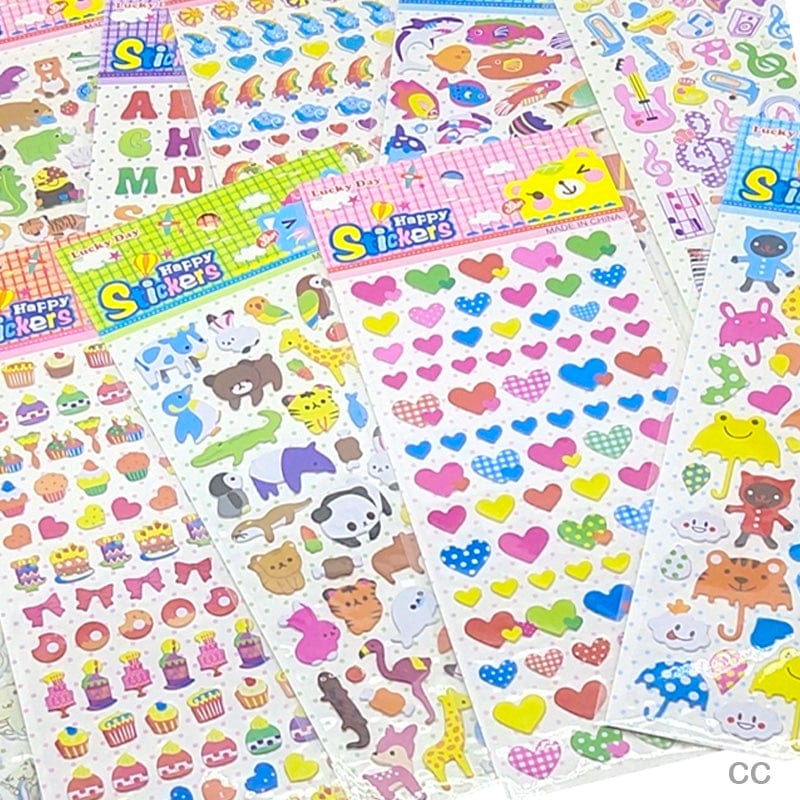 MG Traders Pack Stickers Cc Happy Journaling Sticker (Cc)  (Contain 1 Unit)