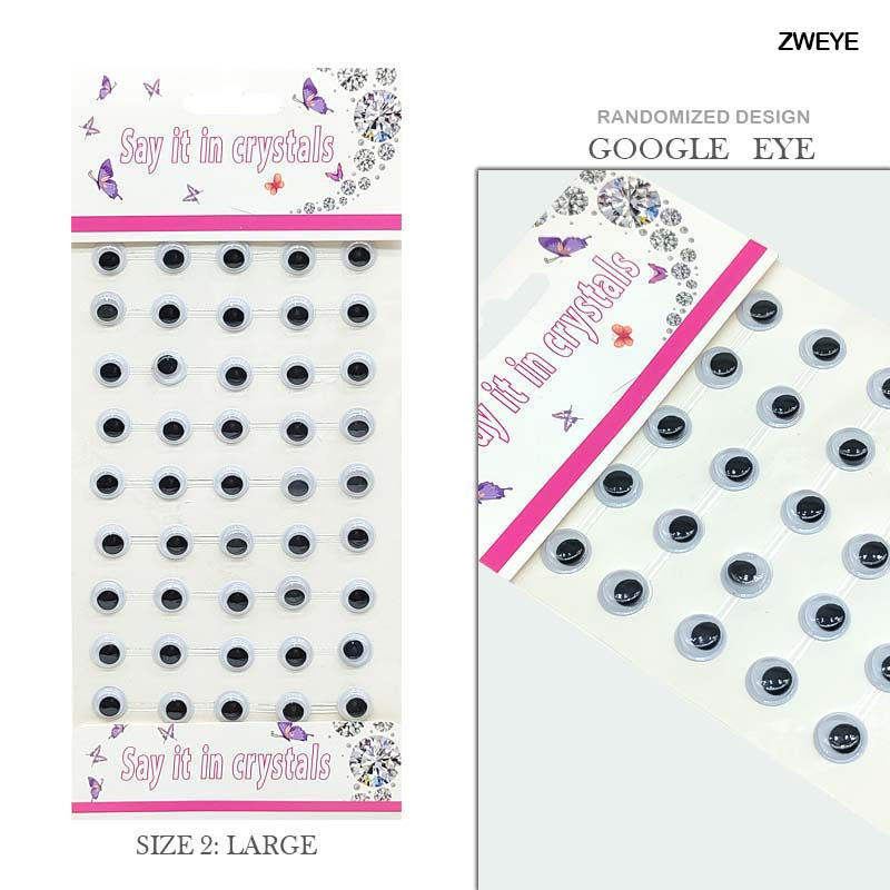 MG Traders Pack Stickers Google Eye Journaling Sticker (Zweye)  (Contain 1 Unit)