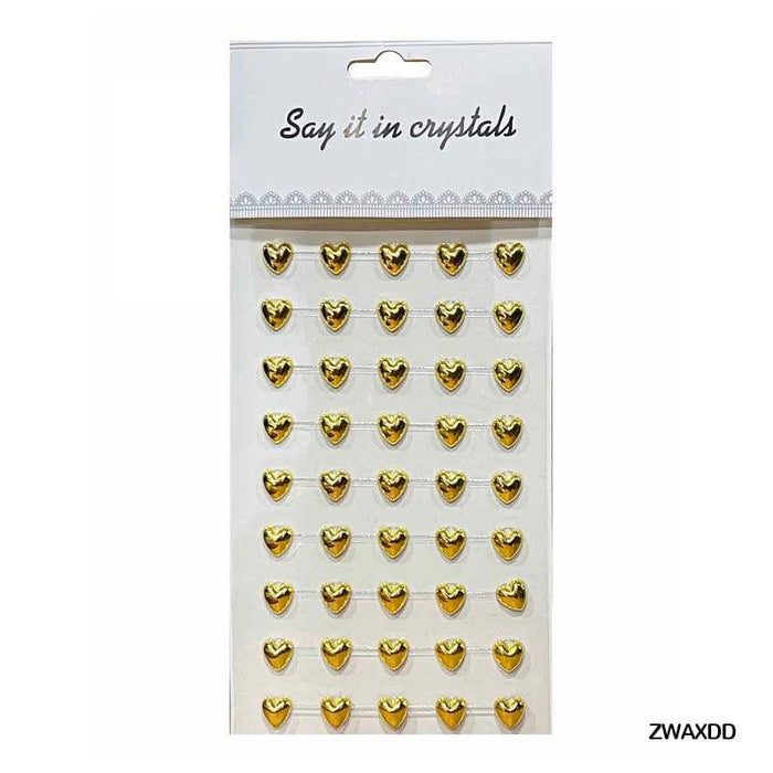 Gold Heart Journaling Sticker Pack of 1