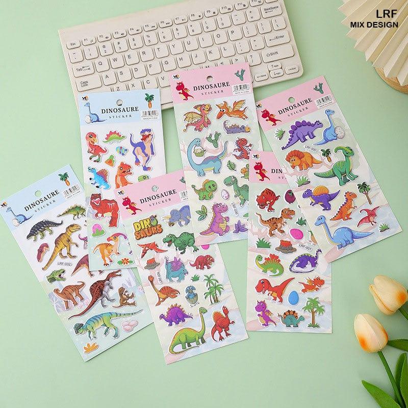 Fun Dinosaur Stickers for Journaling & Crafts (1 Sheet)